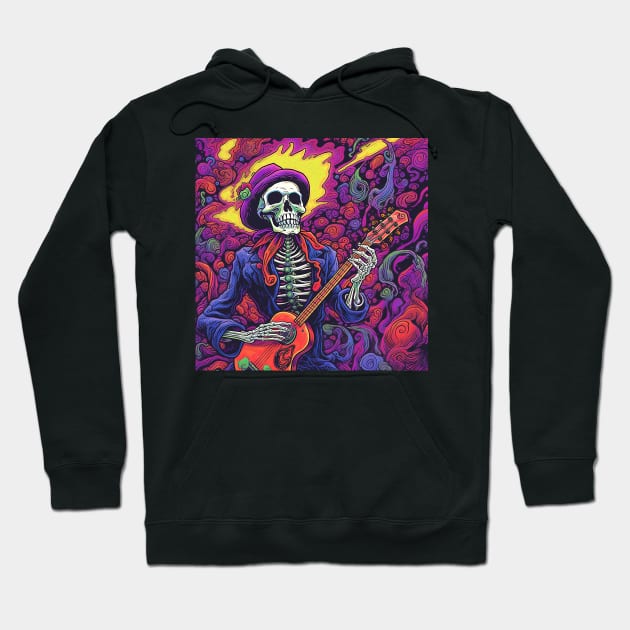 Skeletal Blues Hoodie by seantwisted